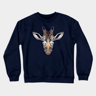 Giraffe Face Crewneck Sweatshirt